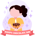 پیش‌نمایش فایل girl-holding-cake-8808115 از پک روز جهانی شکلات