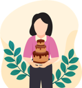 پیش‌نمایش فایل girl-holding-cake-8808166 از پک روز جهانی شکلات