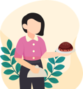 پیش‌نمایش فایل girl-holding-cupcake-8808165 از پک روز جهانی شکلات