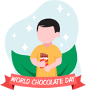 پیش‌نمایش فایل boy-holding-chocolate-8808473 از پک روز جهانی شکلات