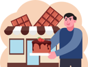 پیش‌نمایش فایل boy-holding-cake-8808500 از پک روز جهانی شکلات