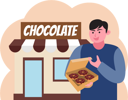 پیش‌نمایش فایل boy-holding-donut-8808498 از پک روز جهانی شکلات
