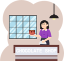 پیش‌نمایش فایل girl-holding-cake-8808496 از پک روز جهانی شکلات