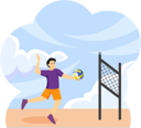 پیش‌نمایش فایل volleyball-player-8908551 از پک ورزش و ورزش
