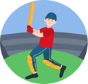پیش‌نمایش فایل batsman-playing-cricket-8908163 از پک ورزش و ورزش