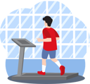 پیش‌نمایش فایل man-running-on-treadmill-8907831 از پک ورزش و ورزش