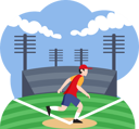 پیش‌نمایش فایل baseball-player-8906393 از پک ورزش و ورزش