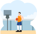 پیش‌نمایش فایل basketball-player-8906398 از پک ورزش و ورزش