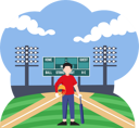 پیش‌نمایش فایل man-practicing-with-bat-8906394 از پک ورزش و ورزش
