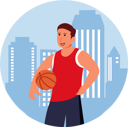 پیش‌نمایش فایل basketball-player-8906227 از پک ورزش و ورزش