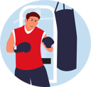 پیش‌نمایش فایل fighter-doing-training-8906225 از پک ورزش و ورزش