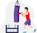 پیش‌نمایش فایل fighter-doing-training-8905825 از پک ورزش و ورزش