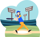 پیش‌نمایش فایل man-playing-baseball-8905831 از پک ورزش و ورزش