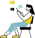 پیش‌نمایش فایل woman-using-social-media-app-9375693 از پک کسب و کار