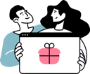 پیش‌نمایش فایل couple-doing-online-shopping-9862193 از پک تجارت الکترونیک و خرید