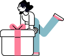 پیش‌نمایش فایل woman-with-gift-box-9862175 از پک تجارت الکترونیک و خرید