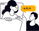 پیش‌نمایش فایل man-and-girl-talking-online-9874619 از پک بازاریابی دیجیتال