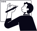 پیش‌نمایش فایل man-write-online-blog-9874642 از پک بازاریابی دیجیتال