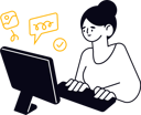 پیش‌نمایش فایل young-woman-working-on-computer-9874641 از پک بازاریابی دیجیتال