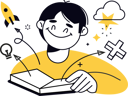 پیش‌نمایش فایل boy-reading-book-12400233 از پک آموزش