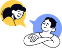 پیش‌نمایش فایل girl-and-boy-doing-education-talk-12400243 از پک آموزش