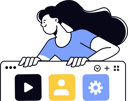 پیش‌نمایش فایل girl-doing-study-from-education-website-12400216 از پک آموزش