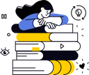 پیش‌نمایش فایل girl-with-books-12400221 از پک آموزش