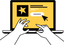 پیش‌نمایش فایل businessman-doing-pay-per-click-12803488 از پک خرید و تجارت الکترونیک