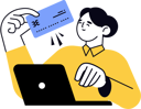 پیش‌نمایش فایل businesswoman-making-card-payment-12803501 از پک خرید و تجارت الکترونیک