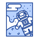 پیش‌نمایش فایل astronaut-162 از پک فضا بیرونی - تک‌رنگ – طراحی قاب اکتشاف