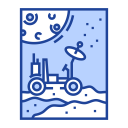 پیش‌نمایش فایل moon-rover-29 از پک فضا بیرونی - تک‌رنگ – طراحی قاب اکتشاف