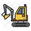 پیش‌نمایش فایل excavator-153 از پک ابزار ساخت‌وساز - خطی رنگی – تجهیزات سرکارگر