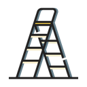 پیش‌نمایش فایل ladder-287 از پک ابزار ساخت‌وساز - خطی رنگی – تجهیزات سرکارگر