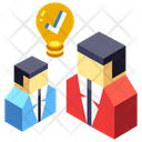 پیش‌نمایش فایل brainstorming-261 از پک بازاریابی دیجیتال - ایزومتریک – راه‌اندازی اولیه
