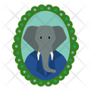پیش‌نمایش فایل elephant-character-10608917 از پک قاب‌های تصویر حیوان