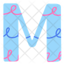 پیش‌نمایش فایل cute-letter-m-flat-illustration-10641184 از پک الفبا بامزه و المان‌های عدد
