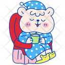 پیش‌نمایش فایل cute-bear-relaxing-with-hot-drink-10647622 از پک شخصیت خرس و روتین روزمره