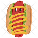 پیش‌نمایش فایل cute-hot-dog-character-10648166 از پک غذا و کلیپ‌آرت شخصیت‌های دسر