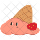 پیش‌نمایش فایل cute-melting-ice-cream-cone-character-10648174 از پک غذا و کلیپ‌آرت شخصیت‌های دسر