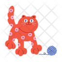 پیش‌نمایش فایل cat-playing-yarn-ball-cartoon-clipart-10692277 از پک شخصیت‌های گربه با فعالیت‌های روزمره