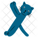 پیش‌نمایش فایل cat-letter-x-10822967 از پک الفبا گربه و عدد