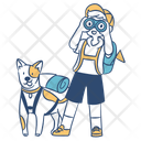 پیش‌نمایش فایل boy-and-dog-hiking-10811281 از پک بیرون در وحشی
