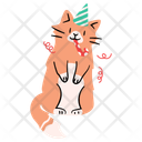 پیش‌نمایش فایل cute-cat-blowing-party-horn-10790042 از پک مهمانی سال نو گربه‌ها