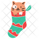 پیش‌نمایش فایل cute-cat-in-christmas-sock-10790048 از پک مهمانی سال نو گربه‌ها