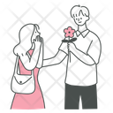 پیش‌نمایش فایل boyfriend-giving-flower-10833685 از پک زوج در کلیپ‌آرت زندگی روزمره