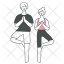 پیش‌نمایش فایل couple-doing-yoga-10833668 از پک زوج در کلیپ‌آرت زندگی روزمره