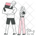پیش‌نمایش فایل couple-moving-in-10833673 از پک زوج در کلیپ‌آرت زندگی روزمره