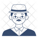 پیش‌نمایش فایل old-man-talking-character-10857148 از پک شخصیت‌های ژاپنی مینیمال