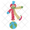 پیش‌نمایش فایل clown-balancing-above-ball-10900418 از پک المان‌های پارک تفریحی
