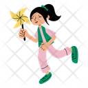 پیش‌نمایش فایل girl-with-pinwheel-10900424 از پک المان‌های پارک تفریحی